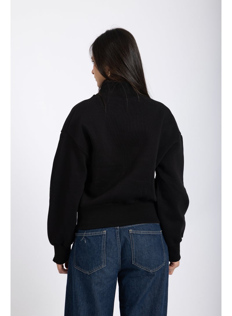 AMICI Double-zipper sweater Black - Image 3